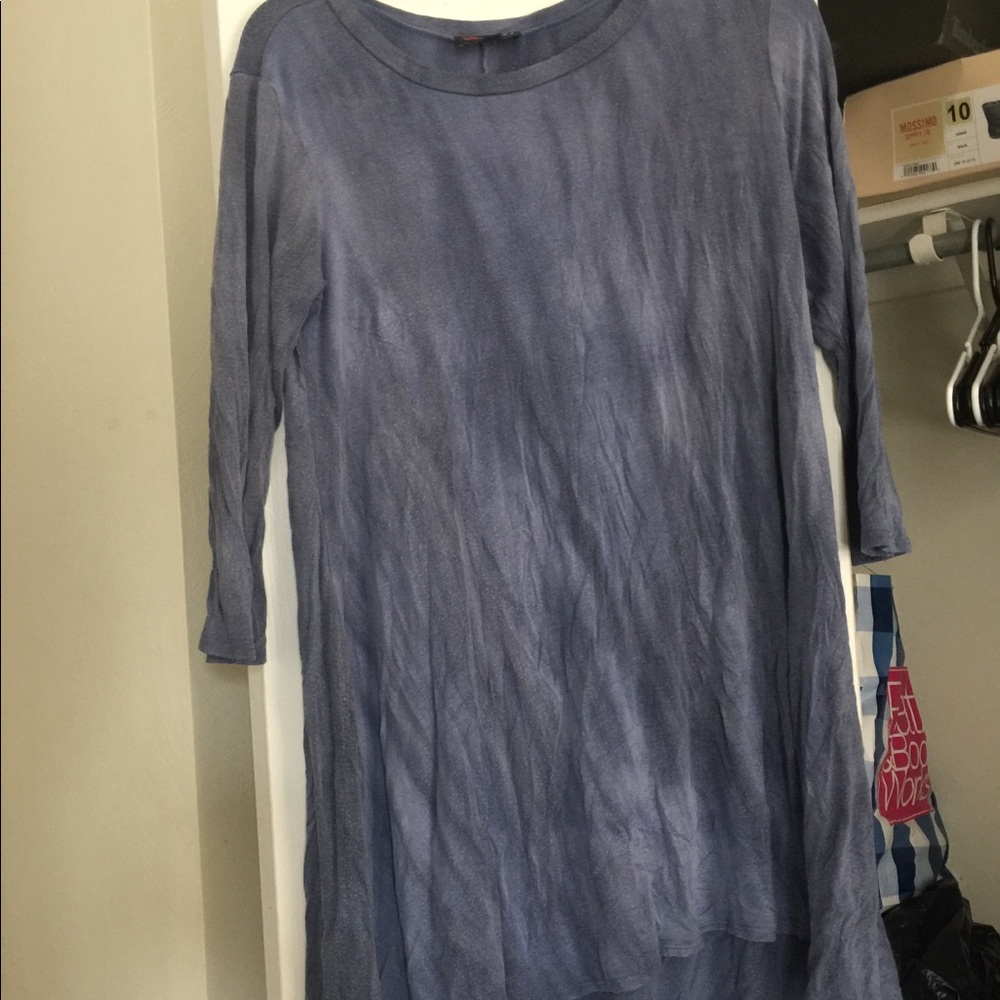 Blue tie dye T-shirt dress